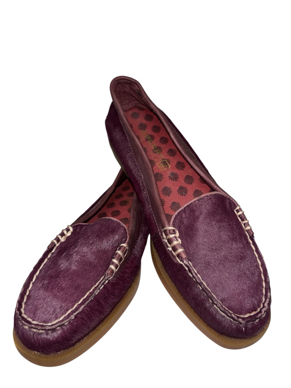 Sperry Women's Burgundy Calf Hair Topsiders